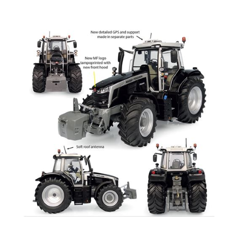 "Trattore Massey Ferguson 7S.190 \"Black Beauty\" 2023 1:32 Universal Hobbies Mezzi"-image