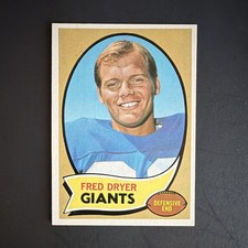 Topps 1970 Topps Fred Dryer Rookie #247 New York Giants Football Card. rookie card picture