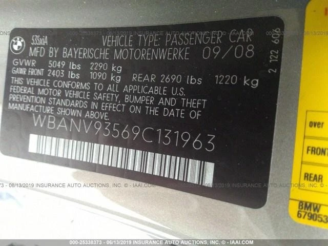 Motor de arranque usado se adapta a: BMW 535I 2009 3,0 grado A Foto 4 de 4