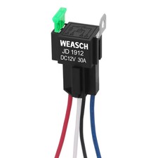 Fuse Relay Switch Kit, 12V 30A, 4 Pin SPST, 30A Switch Harness Set, Automotive E