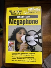 10 Watt Hand Held Megaphone from Western Safety -Uses 4 C Batteries Not Included