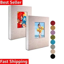 Durable Linen 5x7 Photo Album Set - Perfect for Baby Showers and Anniversaries