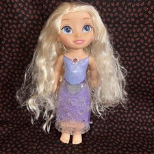 DISNEY'S ELSA FROZEN NORTHERN LIGHTS UP DOLL, SINGS,  TALKS JAKKS PACIFIC 13"