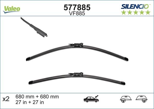 Wischblatt Vorne FÜR Ford Mondeo V SchrÄGheck (Ce) - Valeo 577885-image