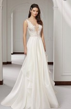 Abito da sposa usato,  marca Atelier Emè. Compreso di velo