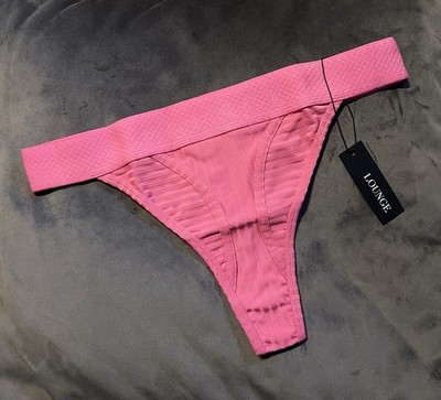Lounge Underwear Unterwäsche Bare Tanga String Thong pink rosa Jersey Gr. M