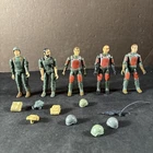 (5) STRAIGHT ARM VINTAGE GI JOE ACTION FIGURE V1 1982 HELMET BACKPACK GUN AUTHEN