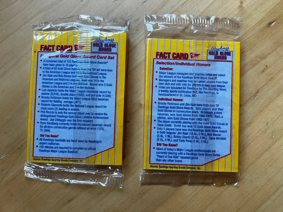 2 Conjuntos 1994 Yoo-Hoo Cartões de Beisebol HOF Completo Selado Rizzulo Yastrzemski - Imagem 2 de 2