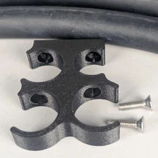 Quad Black Mount for 1) 6 & 1) 10 Standard AC & 2) 5/8" Heater Hoses w/SS bolts