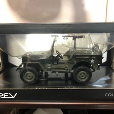 880 Norev 1 18 1942 Jeep Green Miniature Model Completed Army Military