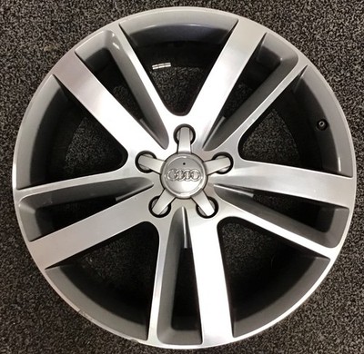 ONE USED AUDI Q7 FACOTRY OEM WHEEL 4l0601025BM MACHINED 2010-15 GREAT SHAPE 1723