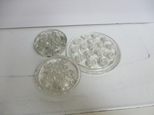 3 Vintage Clear Glass Flower Frogs Floral Arrangements Assorted Sizes