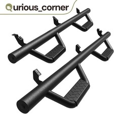 For 2024-2026 Toyota Tacoma Double Cab 6 Drop Running Boards Side Step Bars Blk