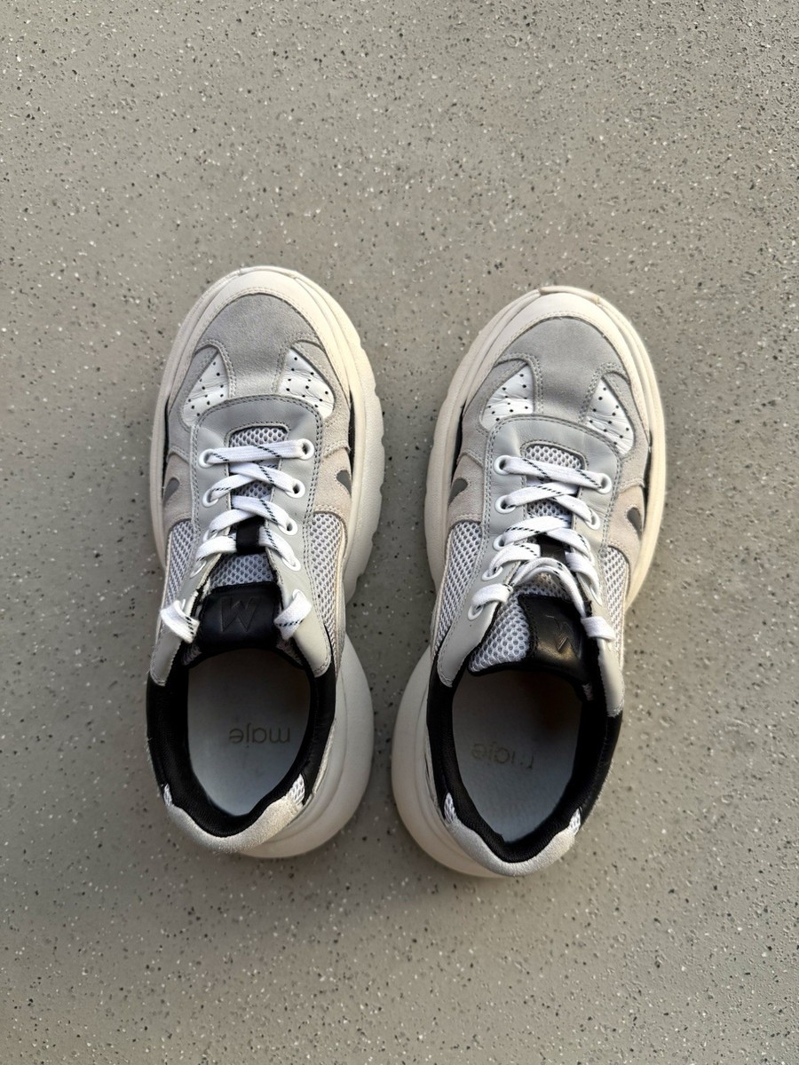 DDP Maje Womes Leather Sneakers Trainers Mesh Suede Chunky size 40 View 4