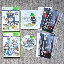 🏈2 Games: EA Sports NCAA College Football 14 2014, Madden NFL 13 2013 Xbox 360