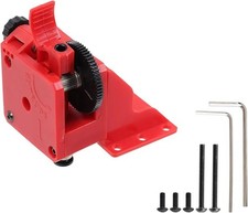 Upgraded 3D Printer Extruder Parts with Mounting Bracket Red
