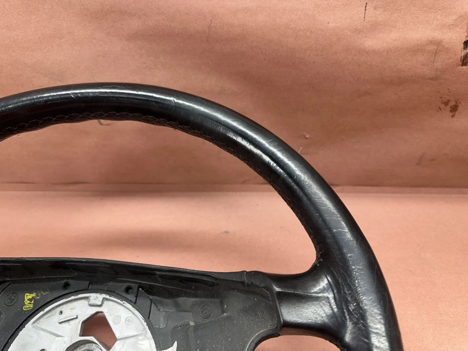 BMW E34 540I 525I 530I E39 528I E31 850CI Leather Steering Wheel OEM #94181 - Image 4 of 4