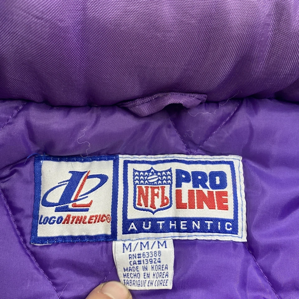 Chaqueta de Colección Minnesota Vikings Para Hombres M Púrpura Puffer Acolchada NFL Abrigo de Fútbol Foto 4 de 4