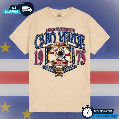 Cape Verde 1975 Independence T-Shirt Afro Kultura Retro Graphic Tee