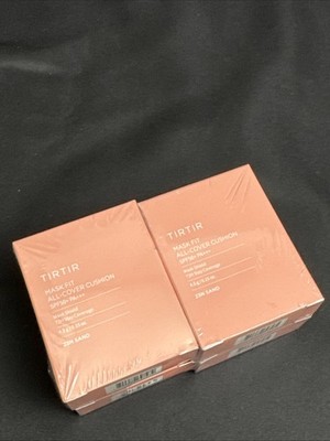 TIRTIR Mask Fit Cushion All Cover 23N Sand Brightening Anti-Wrinkle SPF | 4 Pack