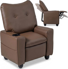 Kids Recliner, Toddler Lounge Chair with 105  to 150  Adjustable Backrest Footre