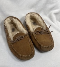 UGG Kids Dakota Moccasin Slippers Chestnut Suede 5296 Size 2 Kids - READ