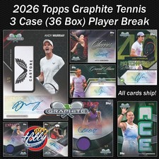 Emma Navarro 2025 Topps GRAPHITE TENNIS 3 Case (36 Box) PLAYER Break#1