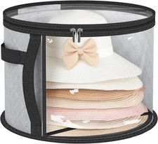 Hat Organizer Bag - Oversized Clear Travel Storage for Caps and Cowboy Hats