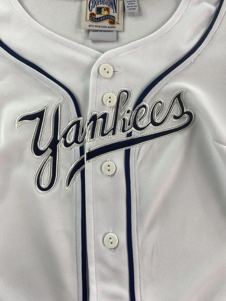 Vestido Jersey New York Yankees Mujer Pequeño Blanco Cooperstown Carl Banks G-III Foto 3 de 4