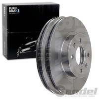 2X Eurobrake Bremsscheiben 256Mm BelÜFtet Vorne Passend FÜR Hyundai Getz |