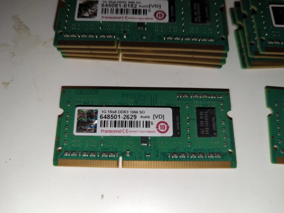 1GB 1Rx8 DDR3 1066 SO RAM Memory - Image 2 of 2