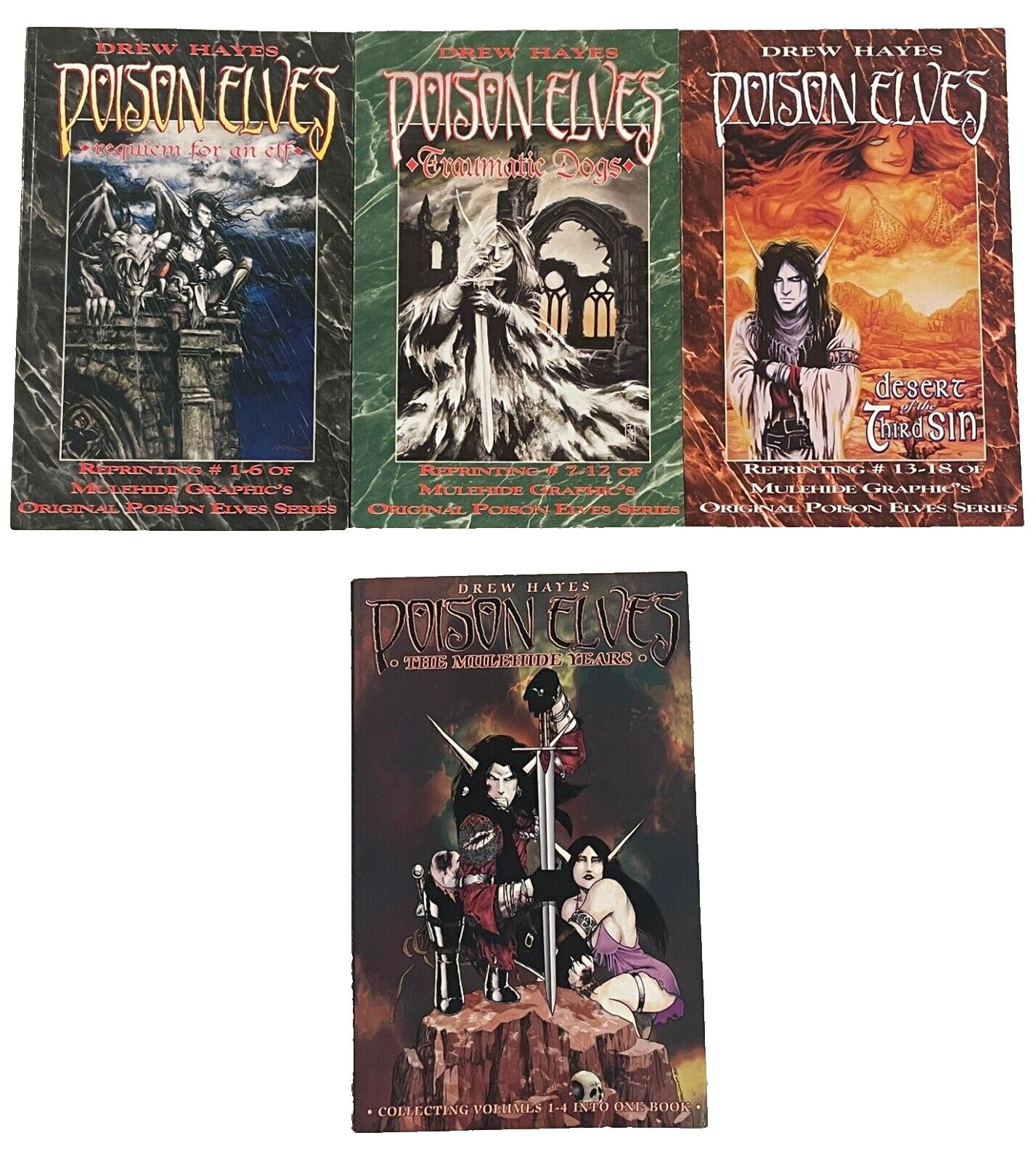 Poison Elves TPB Lot 1 2 3 and Mulehide Years