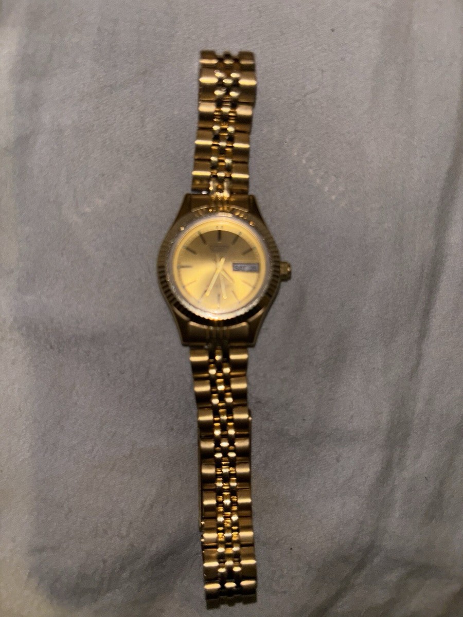 Citizen Vintage CQ Watch Women Gold Tone Day/date Round 6000  display picture 2