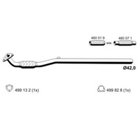 Ernst Abgasrohr Hosenrohr Vorne Passend FüR Opel Corsa C F08 F68 1.0 012508