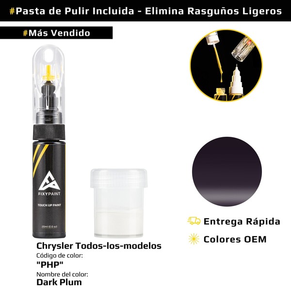 Pintura de retoque para Chrysler Todos los modelos codigo: PHP Dark Plum
