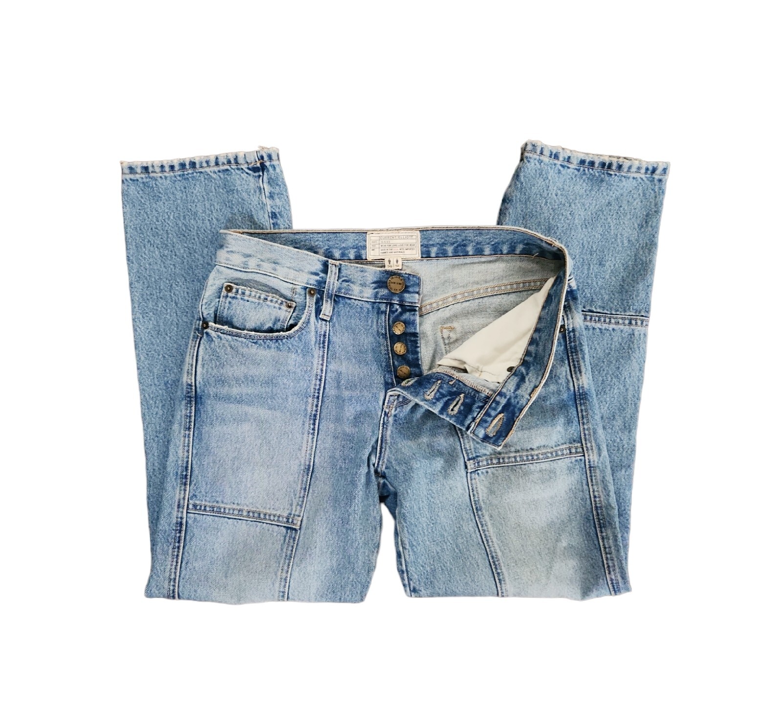 Current Elliott Jeans The Patchwork Cross Over Bl… - image 7