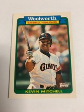 1990 Woolworth Baseball Highlights Kevin Mitchell San Francisco Giants 2