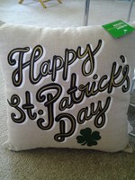 Happy St Patrick's Day 16 Square Accent Pillow Mint With Original Tags Happy St Patrick's Day 16 Square Accent Pillow Mint With Original Tags