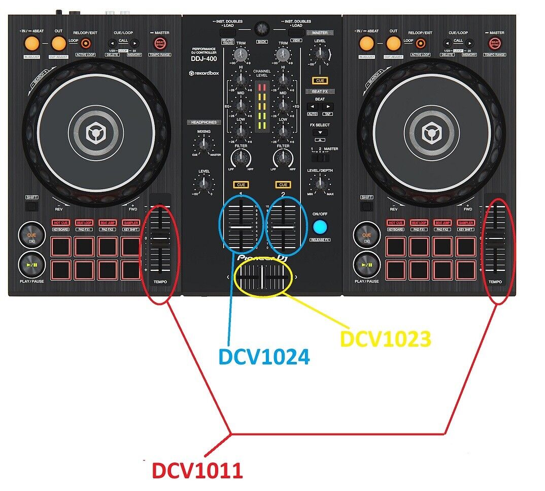 ORIGINAL Channel Cross Variable Resistor Fader For Pioneer DJ Controller  DDJ-400