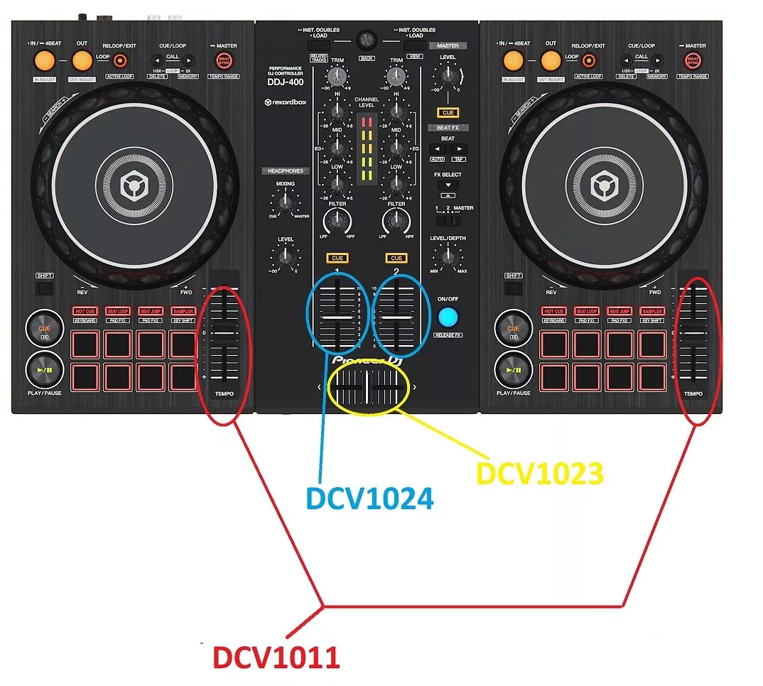 ORIGINAL Channel Cross Variable Resistor Fader For Pioneer DJ