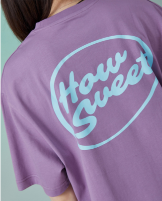 how sweet tシャツ ミンジ 紫 newjeans NJ How Sweet T-SHIRTS