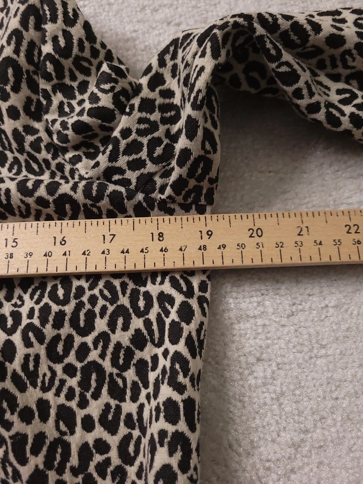 Notations Womens S Blazer Jacket Animal Print Open Front Long Sleeve  - Image 4 of 4