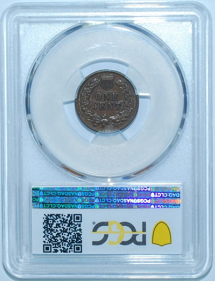 1891 PCGS XF45 FS-301 S-3 RPD Repunched Date Indian Cent - Image 2 of 3