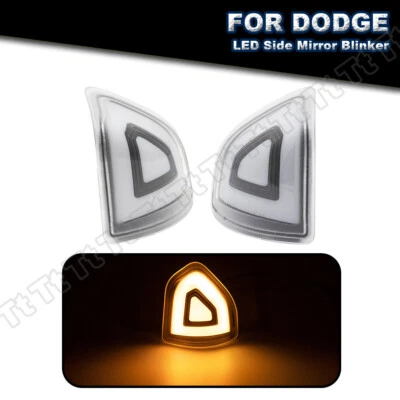 Yellow LED Side Mirror Lights Turn Signal For Dodge Ram 1500 2500 3500 2010-2023 - Bild 1 von 4