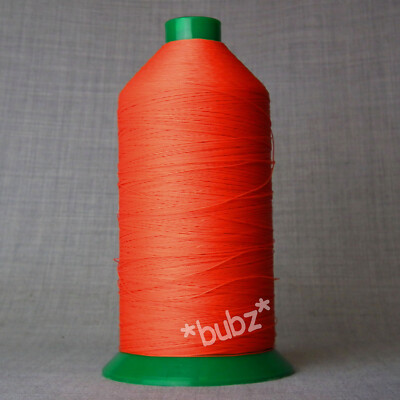 VERKLEBTES NYLON STARKES NÄHGARN 20er GROSSE 3.000m SPULE ORANGE 20 TKT AUTOSITZ