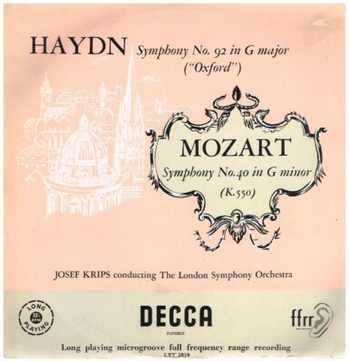 Haydn: Symphony No. 92 in G major / Mozart: Symphony No. 40 in G [Zustand gut]