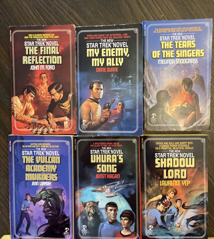 Star Trek TOS Lot Of 10 Pocket Vintage Sci Fi, Very good paperback