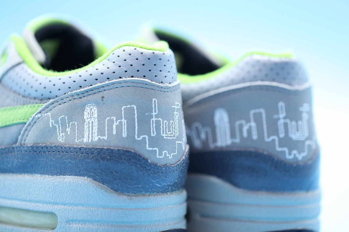 SAMPLE Nike AIR MAX 1 HUF QUAKE size 6 DS og all PROMO 1of48 SAMPLE Nike AIR MAX 1 HUF QUAKE size 6 DS og all PROMO 1of48