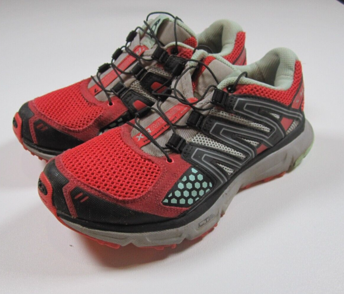 Scarpe Salomon XR Mission 1 donna 5 grigio rosso escursionismo trail running sneakers