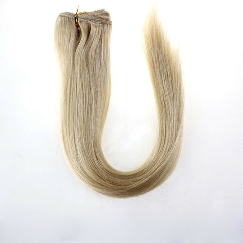 Sew in Weft Human Hair Extensions Double Weave Real Human Hair Bundles Straight - Picture 61 of 94